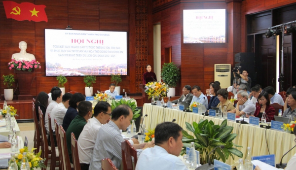 Hội nghị tổng kết Quy hoạch đầu tư tổng thể bảo tồn, tôn tạo và phát huy  giá trị Di sản văn hóa thế giới Đô thị cổ Hội An gắn với phát triển thành phố Hội An và du lịch giai đoạn 2012 – 2025